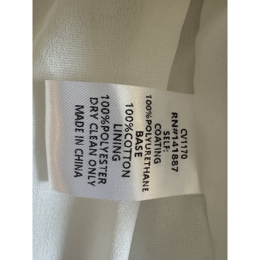 TCEC White Faux Leather Hooded Vest Chevron Quilted - Picture 13 of 14